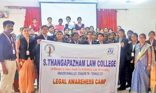 எஸ்.தங்கப்பழம் சட்டக்கல்லூரி சார்பில் சட்ட மாணவர்கள் கோர்ட்டு வழக்கு விசாரணை பார்வையிட்டனர்