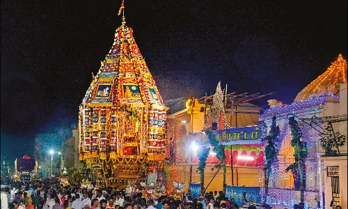 43 டன் எடை கொண்ட தஞ்சை பெரிய கோவில் தேர்