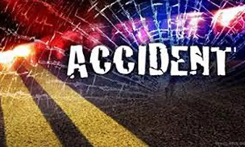 செஞ்சிகோட்டை அருகே  தறிகெட்டு ஓடிய லாரி சாலையோரம் கவிழ்ந்தது