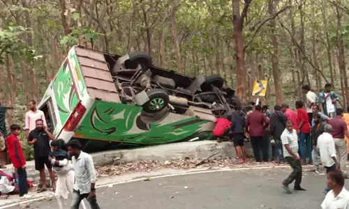 ஏற்காடு - குப்பனூர் மலைப்பாதையில்விபத்து நடந்த இடங்களில் கலெக்டர், எஸ்.பி. ஆய்வு