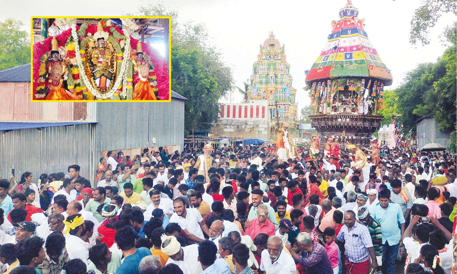 திருக்கோஷ்டியூர் சவுமியநாராயண பெருமாள் கோவில் தேரோட்டம் பாதியில் நிறுத்தம்: இன்று மீண்டும் நடக்கிறது