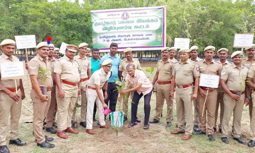 சிறப்பு காவல் படை சார்பில்  பசுமை இயக்க விழிப்புணர்வு பேரணி