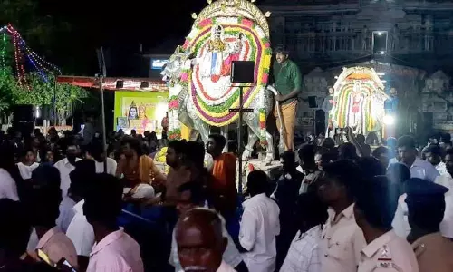 மங்களநாதர்-மங்களேஸ்வரி கோவிலில்  10-ம் நாள் மண்டகப்படி விழா