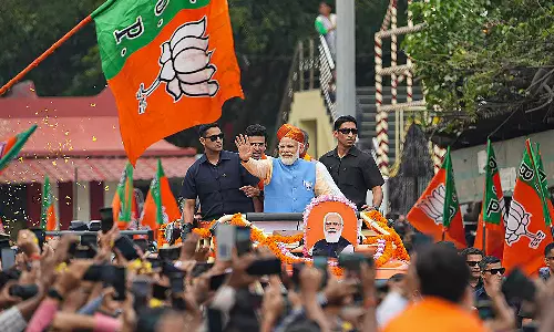 எங்க வெற்றிக்காக மக்களே போட்டியிடுறாங்க - பிரசாரத்தில் பிரதமர் மோடி அதிரடி!