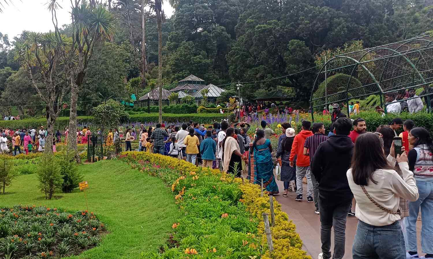 கொடைக்கானலில் சாரல் மழையில் நனைந்து சுற்றுலா பயணிகள் உற்சாகம்