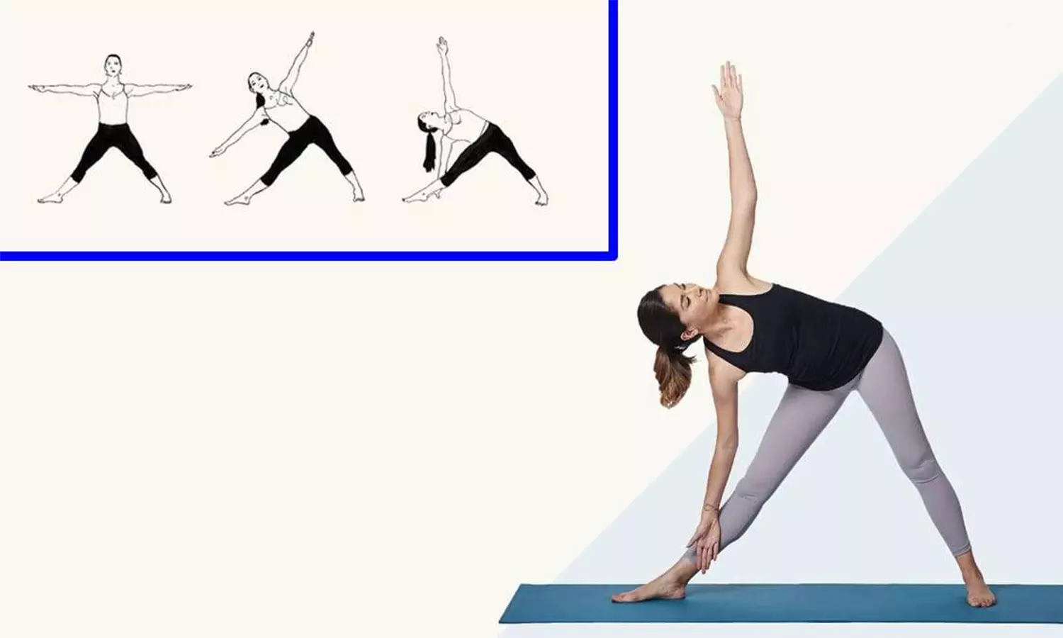 முதுகு வலியை போக்க உதவும் அர்த்த திரிகோணாசனம்