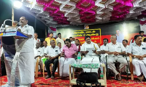 காவேரிபட்டணத்தில் தி.மு.க.வின் 2-ம் ஆண்டு சாதனை விளக்க பொதுக்கூட்டம்