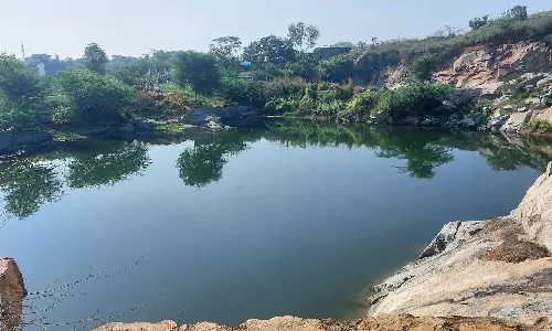 திருத்தணியில் கல்குவாரி குட்டையில் மூழ்கி 2 சிறுமிகள்-பெண் பலி