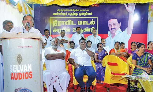 வள்ளியூர் அருகே தி.மு.க. அரசின் சாதனை விளக்க பொதுக்கூட்டம்