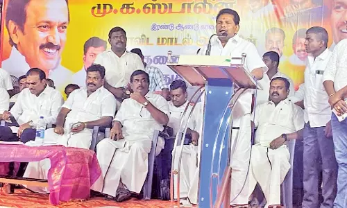 ஓட்டப்பிடாரத்தில் தி.மு.க. அரசின் 2 ஆண்டு சாதனை விளக்க பொதுக்கூட்டம் - அமைச்சர் அனிதா ராதாகிருஷ்ணன்  பங்கேற்பு