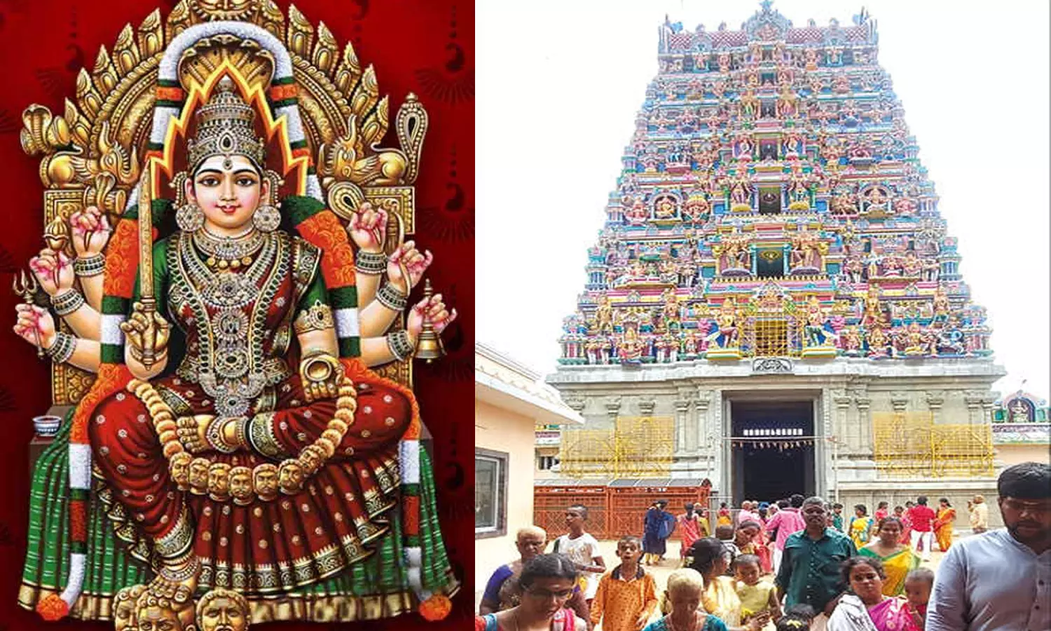 சமயபுரம் மாரியம்மன் கோவில் ராஜகோபுரம் வழியாக செல்ல அனுமதி | Samayapuram  Mariamman Temple rajagopuram Permit to pass through