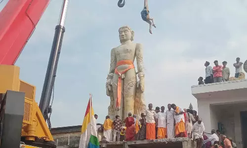 வந்தவாசி அருகே உலகின் 2-வது பெரிய பாகுபலி சிலை திறப்பு