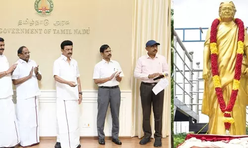 புதுக்கோட்டையில் ரூ.10 லட்சம் மதிப்பீட்டில் அமைக்கப்பட்ட டாக்டர் முத்துலட்சுமி ரெட்டி அம்மையார் சிலை திறப்பு