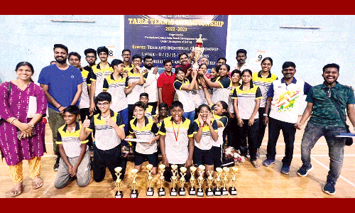 மாவட்ட அளவிலான டேபிள் டென்னிஸ் போட்டி: