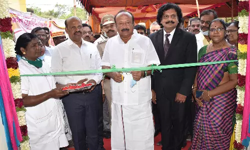 கடலூர் கேப்பர்மலையில் உள்ள காசநோய்                  மருத்துவமனையில் புதிய கட்டிடம்: அமைச்சர் எம்.ஆர்.கே. பன்னீர்செல்வம் திறந்து வைத்தார்