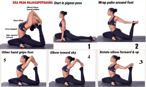 தலைக்கு இரத்த ஓட்டத்தை அதிகரிக்கும் ஏக பாத ராஜகபோதாசனம்