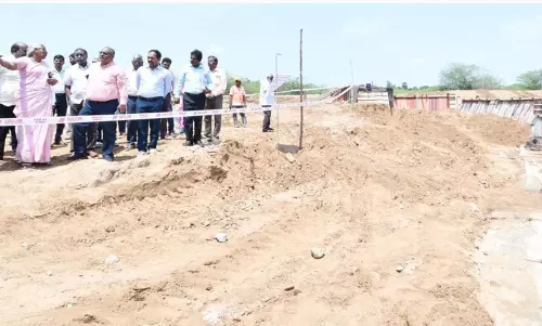 நீர்ப்பாசன திட்டப் பணிகள் குறித்து கூடுதல் தலைமை  செயலாளர் ஆய்வு