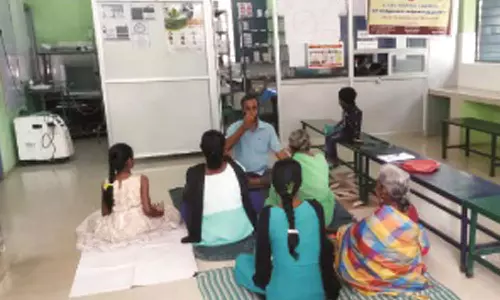 திருக்குறுங்குடி அரசு மருத்துவமனையில் யோகா பயிற்சி