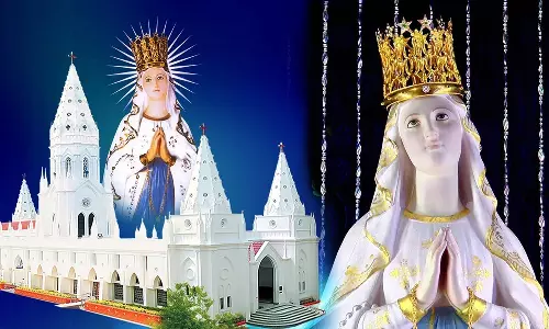 பூண்டி மாதா பேராலய தேர்பவனி நாளை நடக்கிறது