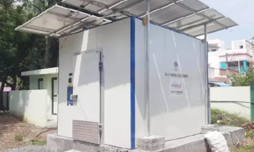 தருமபுரி மாவட்டத்தில் முதன்முறையாக உழவர் சந்தையில் சோலார் குளிர்பதன கிடங்கு