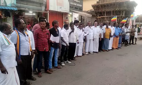 சங்கரன்கோவிலில் பா.ம.க.வினர் ஆர்ப்பாட்டம்