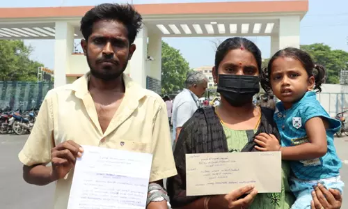 கிட்னி பாதித்த கணவருக்கு  மாற்று கிட்னி கேட்டு மனைவி மனு