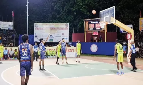 பெரியகுளத்தில் தொடங்கியது அகில இந்திய அளவிலான கூடைப்பந்தாட்ட போட்டிகள்