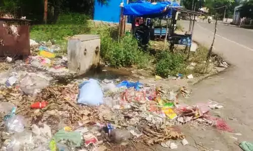 தேங்கி கிடக்கும் குப்பைகளால் நோய் பரவும் அபாயம்