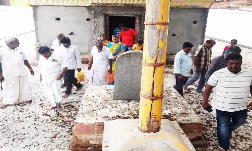 கண்ணமங்கலம் கோவில்களில் இந்து சமய அறநிலையத்துறை அதிகாரிகள் திடீர் ஆய்வு