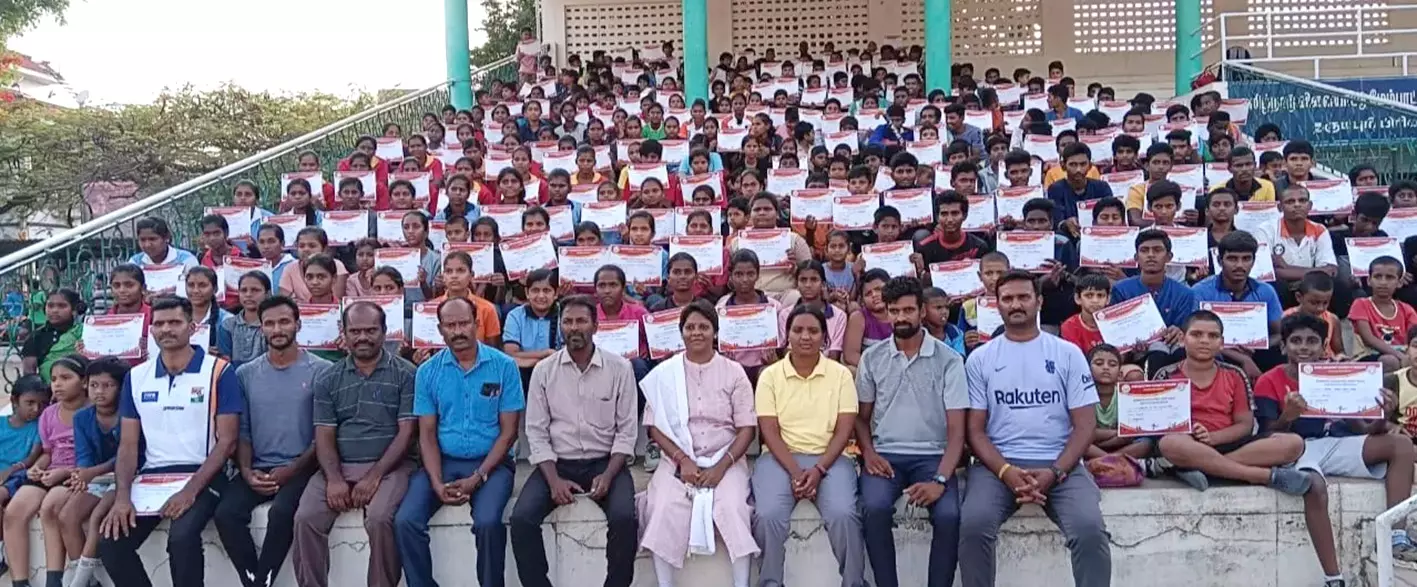 தருமபுரியில் கோடை கால விளையாட்டு பயிற்சி முகாம்