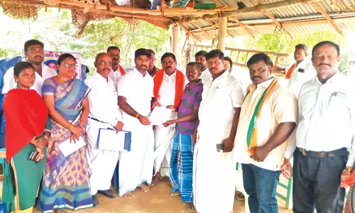 ஜேடர்பாளையம் பகுதியில் பா.ஜ.க உண்மை கண்டறியும் குழுவினர் ஆய்வு