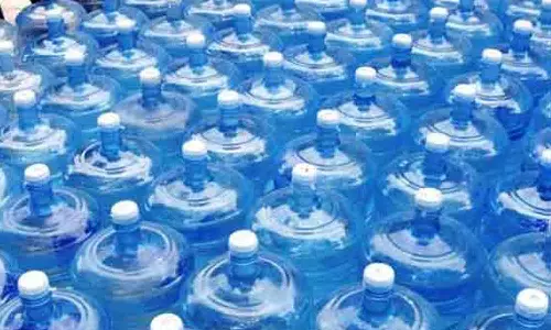 குடிநீர் கேன் ஆலையில் அதிகாரிகள் ஆய்வு