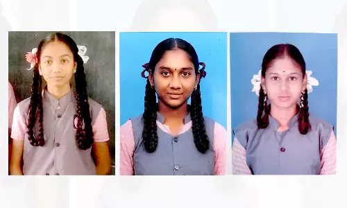 அரசு பள்ளி மாணவிகள் 10-ம் வகுப்பு தேர்வில் சாதனை
