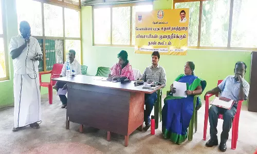 ஆண்டிபட்டி அருகே குறைதீர்கூட்டத்தில் விவசாயிகள் பரபரப்பு புகார்