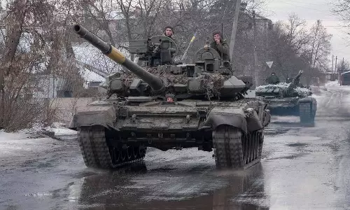 உக்ரைனுடன் போர் பக்முத் நகரை கைப்பற்றியதாக ரஷிய படை அறிவிப்பு