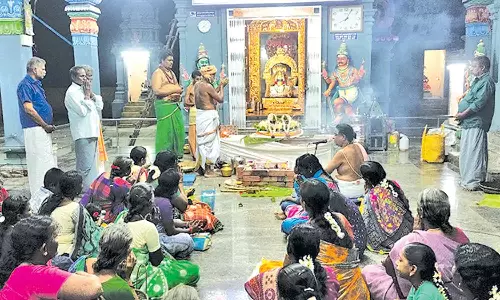 மேலமறைக்காடர் கோவிலில் ருத்ர யாகம்