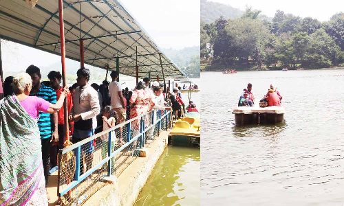 கோடை விடுமுறையால் ஏலகிரி மலையில் சுற்றுலா பயணிகள் குவிந்தனர்