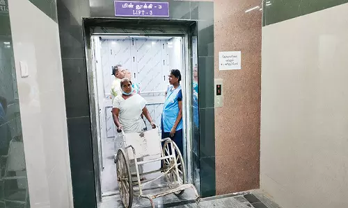 திண்டுக்கல் அரசு ஆஸ்பத்திரியில் லிப்ட் மீண்டும் இயங்கியது