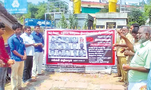 தஞ்சையில், ஸ்டெர்லைட் எதிர்ப்பு தியாகிகளின் நினைவு நாள் அனுசரிப்பு