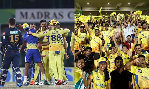 ஐ.பி.எல். வரலாற்றில் 10-வது முறையாக இறுதிப் போட்டிக்கு முன்னேறி சி.எஸ்.கே. சாதனை