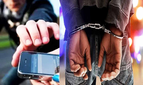 முதியவரிடம் செல்போன் பறித்த வாலிபர்