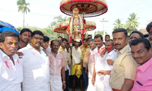 குடியாத்தம் கல்லப்பாடியில் கெங்கையம்மன் சிரசு திருவிழா