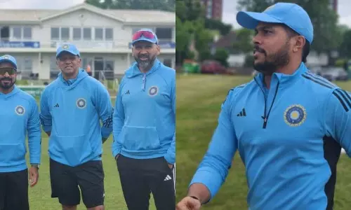 அடிடாஸ் நிறுவனத்துடன் ஒப்பந்தம்- இந்திய கிரிக்கெட் அணிக்கான புதிய பயிற்சி ஜெர்சி அறிமுகம்