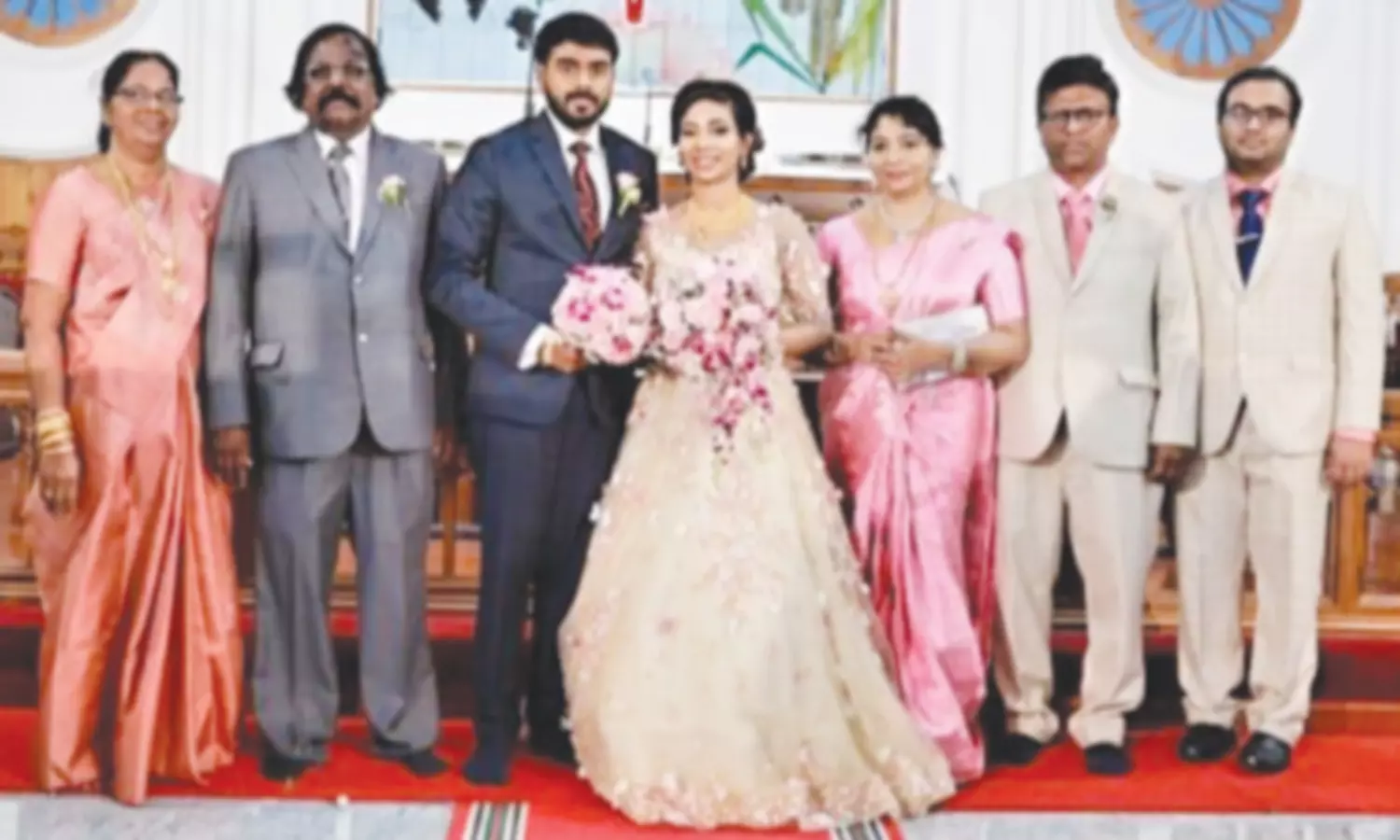 சேனம்விளை சி.எஸ்.ஐ. சபை செயலர் லயன் அட்வகேட் பி. ஜாண்சன் இல்ல திருமண விழா