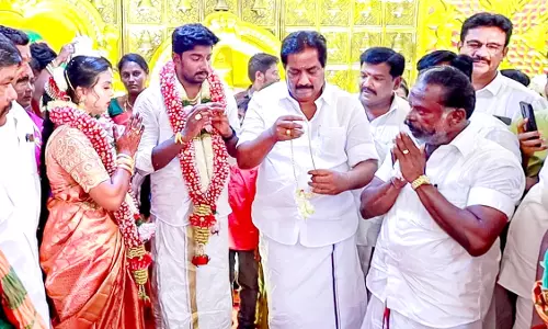 ஒன்றிய கவுன்சிலர் வசந்த கோகிலா-சி.பி.ஆர். சரவணன் இல்ல திருமணம்