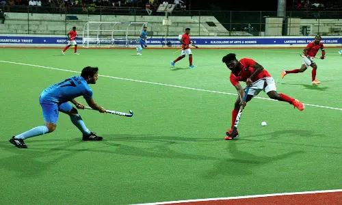 அகில இந்திய ஆக்கி முதல் அரை இறுதி போட்டி: பஞ்சாப் நேஷனல் வங்கி- டெல்லி பெட்ரோலியம் ஸ்போர்ட்ஸ் ப்ரோமோஷன் போர்டு அணிகள் மோதல்- நாளை மாலை நடக்கிறது