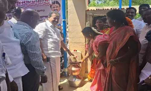 திருவெண்ணைநல்லூர் அருகே  மேல்நிலை நீர்த்தேக்க தொட்டி-உதவி மின் பொறியாளர் அலுவலக கட்டிடம்:  அமைச்சர் பொன்முடி திறந்து வைத்தார்