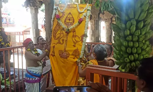 பழனி முருகன் கோவிலில் வைகாசி விசாக திருவிழா கொடியேற்றத்துடன் தொடங்கியது