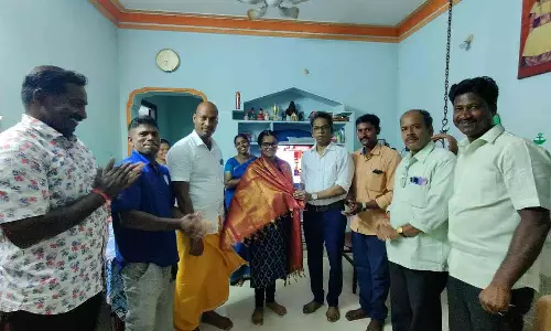 மாநில அளவில் 3-ம் இடம் பிடித்த மாணவிக்கு மீனவர் பேரவை பாராட்டு