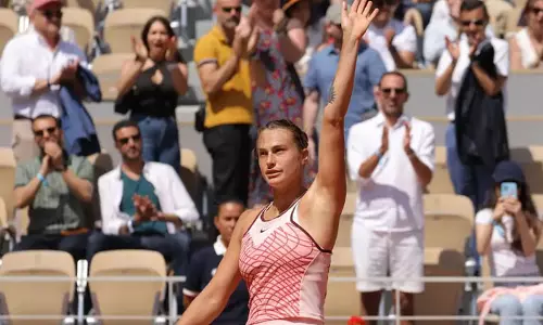 பிரெஞ்சு ஓபன் டென்னிஸ் போட்டி- 2வது சுற்றுக்கு முன்னேறினார் சபலென்கா